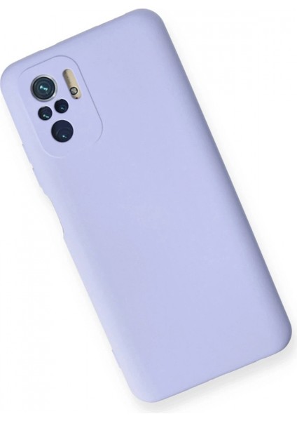 Xiaomi Redmi Note 10 Kılıf Nano Içi Kadife Silikon - Lila modelleri