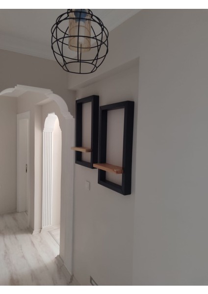 Vogö Home Lake Çerçeveli Ahşap Raf