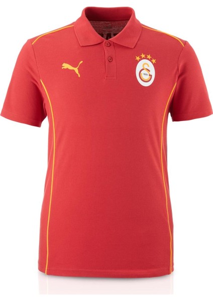 Orijinal Lisanslı Polo Yaka Kırmızı Antrenman T-Shirt