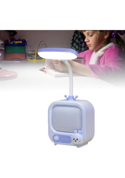 Mavi Tv Şeklinde Gece Lambası, Masa Üstü, 2 Kademeli USB Şarjlı modelleri