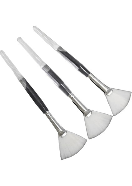 1pcs Yumuşak Kıllar Yüz Fırçaları Düz ​​fan Maskesi Aplikatör Yüz Maskesi Için Yeniden Kullanılabilir Fırça Günlük Cilt Bakım Aracı Aksesuarlar Renk: Beyaz (Yurt Dışından)