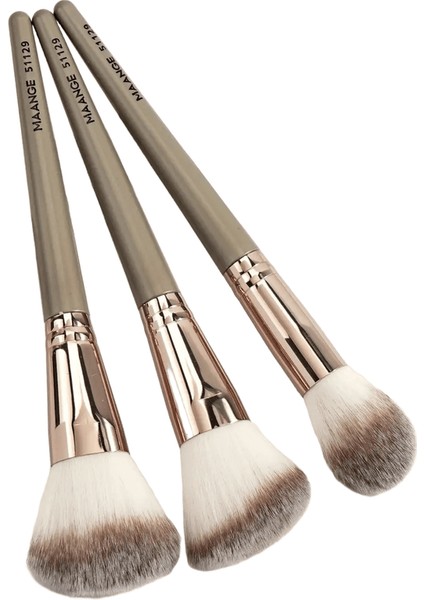 Maange 3 Parça Makyaj Fırçası Profesyonel Kapatıcı Allık Bronzer Fırça Kitleri Güzellik Araçları Kadın Kaık Yumuşak Bristlehandle Renk: A (Yurt Dışından)