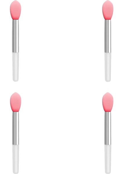 1/4pcs Silikon Dudak Fırçası Mini Dudak Maskesi Fırçası Taşınabilir Ruj Makyaj Fırçası Şeffaf Aplikatörler Maskara Değirmeleri Makyaj Alet Renk: Kırmızı 4pcs (Yurt Dışından)
