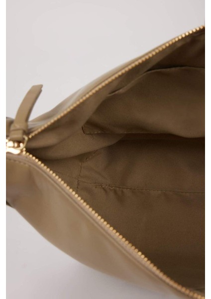 Haki Suni Deri Omuz Çantası E3441AXNS, Şık ve Kullanışlı Kadın Çantası indirimleri