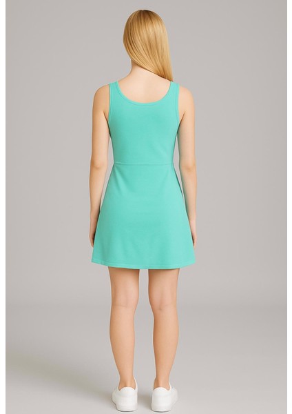 Kadın Yeşil Askılı ELBISE-E2237 fiyatları