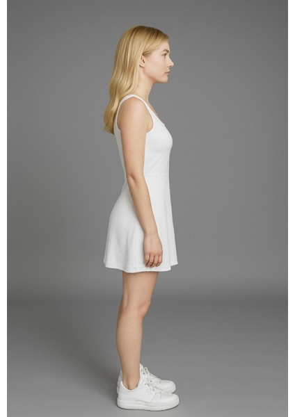 Kadın Beyaz Askılı ELBISE-E2237 fiyatları