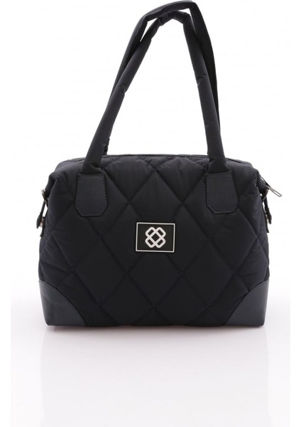 Şık Lacivert Fermuarlı Kadın Çanta, Hafif ve Kullanışlı Tasarım