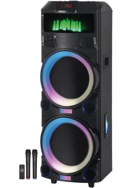 120W 8000 Mah Çift Mikrofonlu Kumandalı Bluetooth Hoparlör BTS-330
