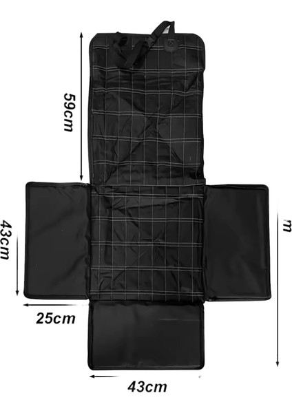 Köpek Araba Koltuğu Kapağı Katlanır Hamak Pet Taşıma Çantası Sepet Taşıma Kedi Kararlı Katlanabilir Seyahat Pet Köpek Araba Koltuğu (Yurt Dışından)