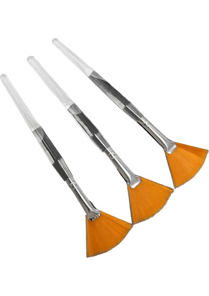 1pcs Yumuşak Kıllar Yüz Fırçaları Düz ​​fan Maskesi Aplikatör Yüz Maskesi Için Yeniden Kullanılabilir Fırça Günlük Cilt Bakım Aracı Aksesuarları Tapı Renk: Şeffaf Sarı (Yurt Dışından)