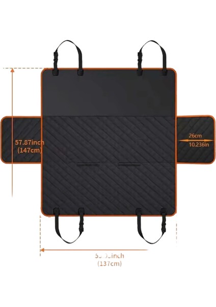 Köpek Araba Koltuğu Kapağı Katlanır Hamak Pet Taşıma Çantası Sepet Taşıma Kedi Kararlı Katlanabilir Seyahat Pet Köpek Araba Koltuğu (Yurt Dışından)