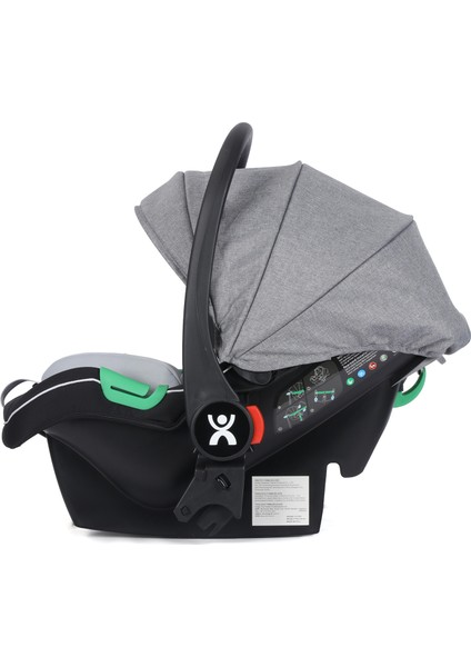 Wow Kabin Boy Tek Elle Kolay Katlanır Travel Bebek Arabası Autofold Grey Black