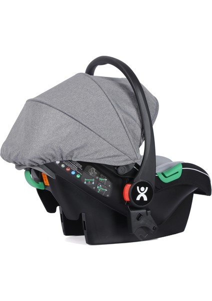 Wow Kabin Boy Tek Elle Kolay Katlanır Travel Bebek Arabası Autofold Grey Black