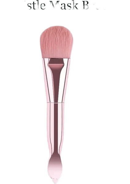 1pc Profesyonel Çift Uçlu Yumuşak Kıl Silikon Aşınma Dirençli Yüz Esnek Maske Fırçası Cilt Bakım Temizliği Güzellik Araçları Tutamak Renk: Pembe Kıl (Yurt Dışından)