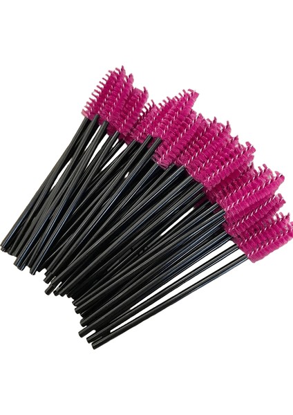 Zanse 300PCS Tek Kullanımlık Maskara Çubuklar Göz Kirpik Uzatma, Kaş ve Makyaj Kristal Makyaj Araç Renk: GÜL-300-PCS (Yurt Dışından)