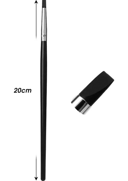 Silikon Eyeliner Fırça Bıçağı Çok Amaçlı Kaş Ruj Fırçaları Kullanımı Kolay Tırnak Boyama Kalemi Gözleri Şekillendirme Modelleme Araç Kırpanı Renk: 01 (Yurt Dışından)
