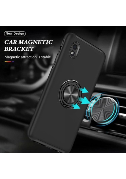 Samsung Galaxy A01 Core Kılıf Elit Yüzüklü Kapak - Siyah indirimleri