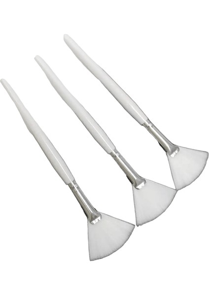 1pcs Yumuşak Kıllar Yüz Fırçaları Düz ​​fan Maskesi Aplikatör Yüz Maskesi Için Yeniden Kullanılabilir Fırça Günlük Cilt Bakım Aracı Aksesuarlar Renk: Beyaz (Yurt Dışından)