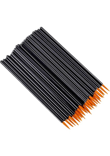 Sıcak 50/5 Adet Tek Kullanımlık Eyeliner Makyaj Fırçası Göz Farı Göz Kalemi Asası Kozmetik Fırça Kirpik Uzantısı Kadınlar Güzel (Yurt Dışından)