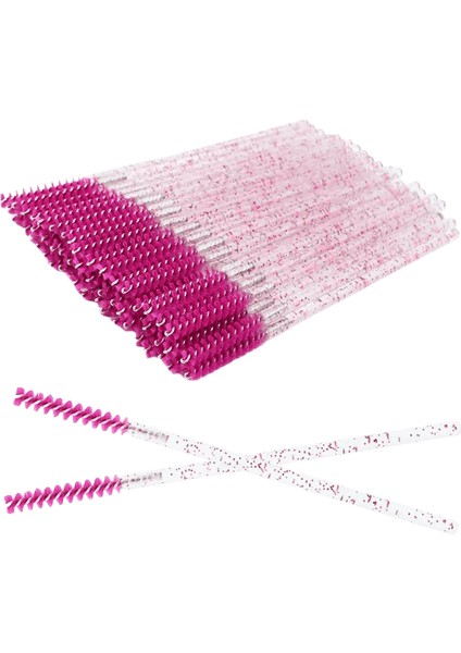 50PCS Tek Kullanımlık Sıska Maskara Değnekleri Mini Kristal Kirpik Fırçaları Mikro Fırça Kirpik Uzatma Malzemeleri Mini Kirpik Fırça Kilosu: Gül/fırça Malzemesi: Naylon (Yurt Dışından)