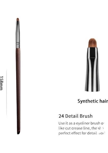 Ovw Has Göz Kalemi Fırçası Sentetik Mini Güzellik Makyaj Astar Fırçası Fiber Kıllar Brochas De Maquillaje De Alta Calidad 1pchandle Renk: XQ24 (Yurt Dışından)