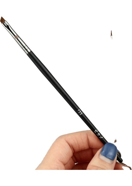 1 Adet Has Göz Kalemi Kapatıcı Makyaj Fırçaları Konik Göz Kapağı Makyaj Fırçası Düz Astar Sıvı Kaş 406 712 722HANDLE Renk: Açılı 722 (Yurt Dışından)