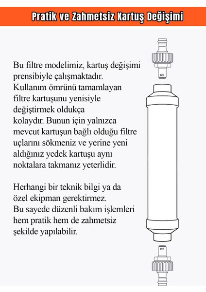 Karavan ve Tekne Tipi Su Arıtma Filtresi (Kireç Giderici) -Crf-2-Slf modelleri