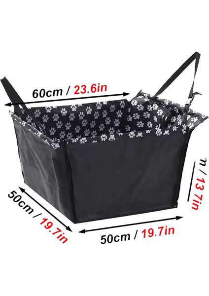 Köpek Araba Koltuğu Kapağı Katlanır Hamak Pet Taşıma Çantası Sepet Taşıma Kedi Kararlı Katlanabilir Seyahat Pet Köpek Araba Koltuğu (Yurt Dışından)