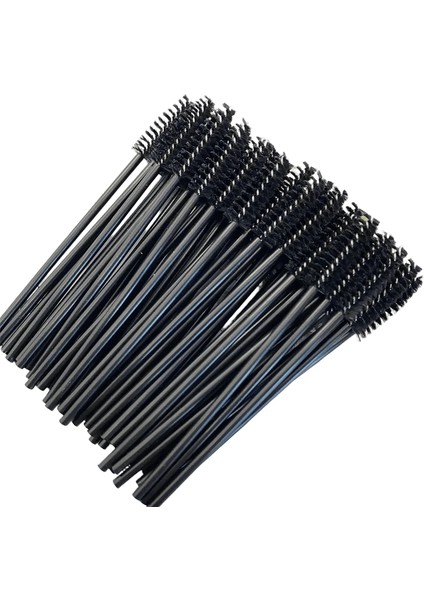 Zanse 300PCS Tek Kullanımlık Maskara Çubuklar Göz Kirpik Uzatma, Kaş ve Makyaj Kristal Makyaj Araç Tutma Köpek Renk: BLACK-300-PCS (Yurt Dışından)