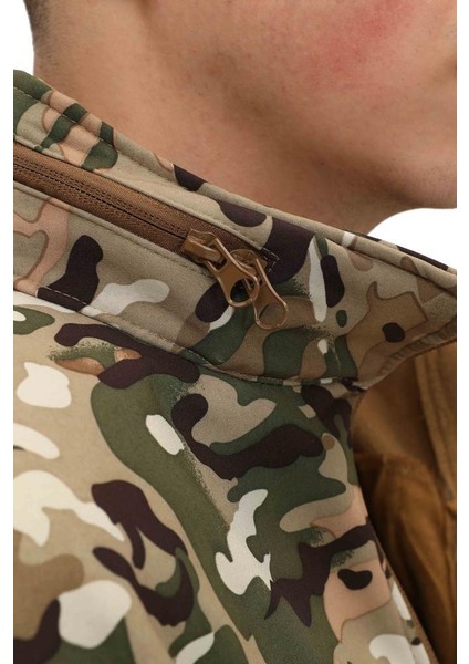 Su ve Rüzgar Geçirmez Tactical Softshell Mont