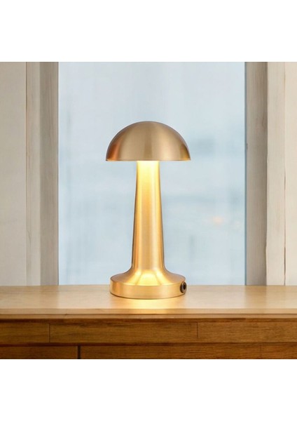 Şarjlı Dokunmatik Masa Lambası, Retro Tasarım, Altın Renk, Şık ve Kullanışlı Aydınlatma modelleri