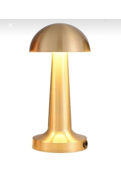 Şarjlı Dokunmatik Masa Lambası, Retro Tasarım, Altın Renk, Şık ve Kullanışlı Aydınlatma fırsatları