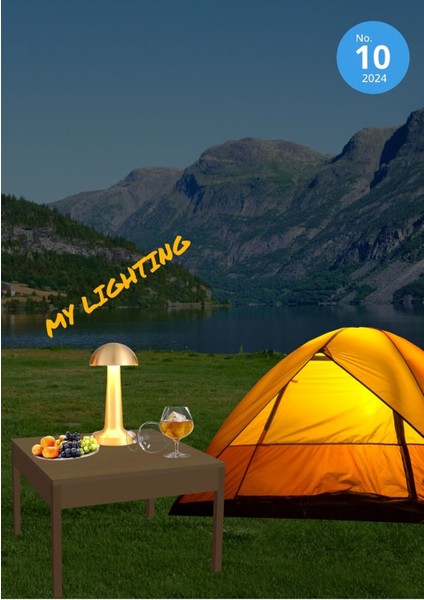 Şarjlı Dokunmatik Masa Lambası, Retro Tasarım, Altın Renk, Şık ve Kullanışlı Aydınlatma