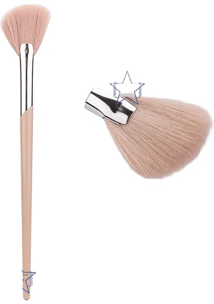 Yüz Fan Fırçası Moda Fenty Stil Makyaj Fırçası Pembe Profesyonel Makyaj Fırçaları Fan Boyası Vurgulama Fan Fırçası 211/207HANDLE Renk: 207-1PCS (Yurt Dışından)
