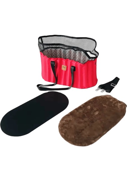 Köpek Araba Koltuğu Kapağı Katlanır Hamak Pet Taşıma Çantası Sepet Taşıma Kedi Kararlı Katlanabilir Seyahat Pet Köpek Araba Koltuğu (Yurt Dışından)