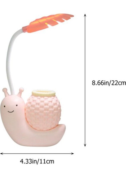 Salyangoz Tasarımlı Masa Üstü Kalemlik ve LED Lambalı Dekorasyon fırsatları