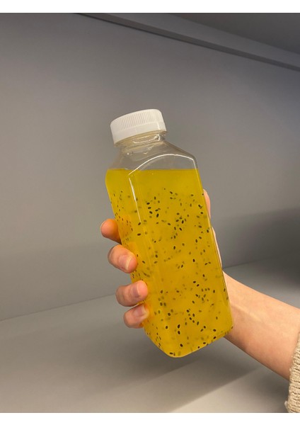 16 Adet 500 ml Detoks, Meyve Suyu, Suluk, Sporcu,diyet Beslenme-Boş Pet Şişe (Beyaz Kilitli Kapaklı)