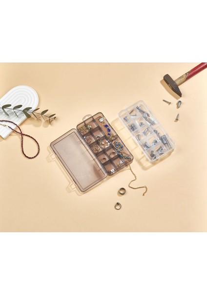 12 Bölmeli Kapaklı Çok Amaçlı Organizer, Beyaz, Düzenleyici ve Saklama Çözümü modelleri