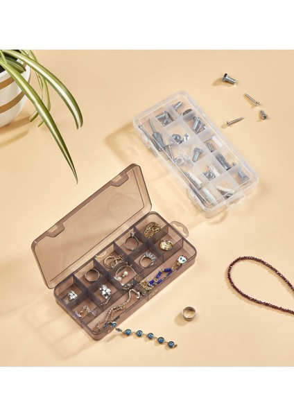 12 Bölmeli Kapaklı Çok Amaçlı Organizer, Beyaz, Düzenleyici ve Saklama Çözümü indirimleri