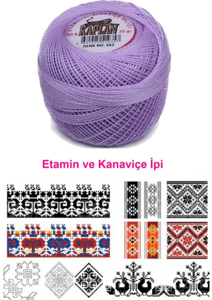 Etamin ve Kanaviçe Ipi 8 No Kod/renk: 553 - Royaleks fiyatları