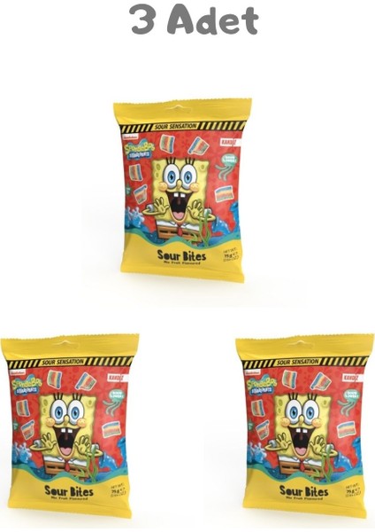 Sparkles Sour Bites Spongebob 75G 3 Adet