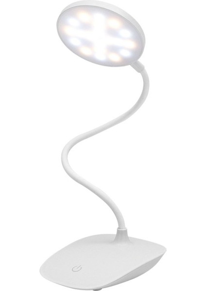 Renkli Yuvarlak Masa Lambası, Şarjlı, Usb, Dokunmatik ve 3 Modlu Işlevli