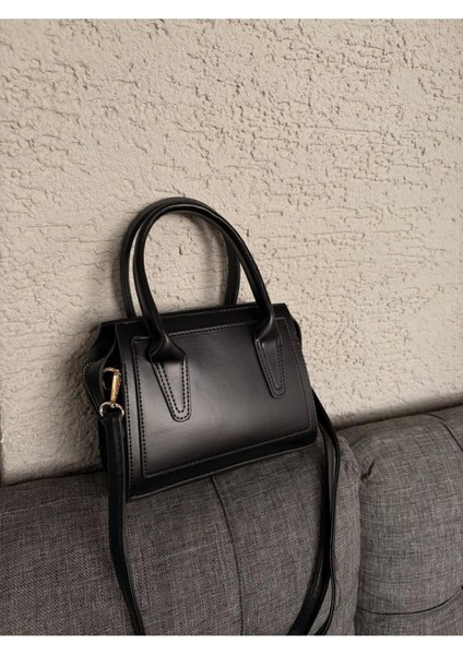Şık Siyah Kadın Tote Çanta, Günlük ve Ofis Kullanımı Için Uygun