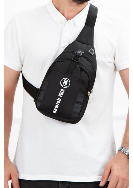 Siyah Omuz Çantası ve Suni Deri Kartlık Seti fırsatları