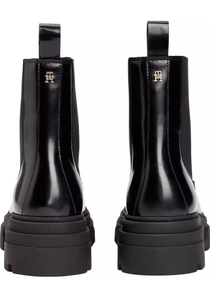 Kadın Kalın Tabanlı Chelsea Bot - Siyah fırsatları