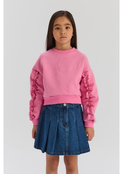Bg Store Kız Çocuk Pembe Sweatshirt fiyatları
