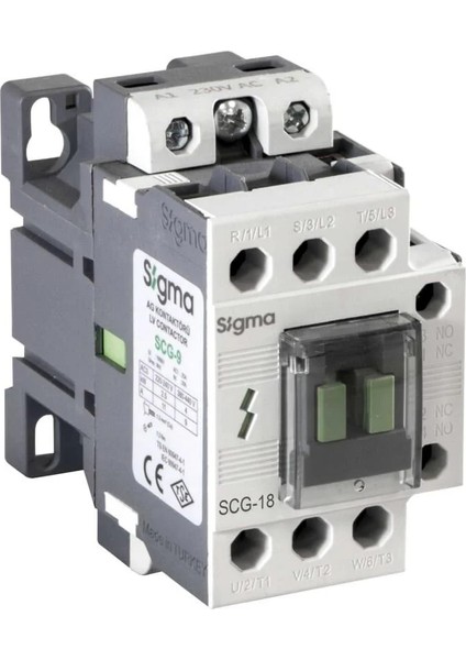 SCM018230 Kontaktör 7,5kw 230V Ac 1 Na + 1 Nk