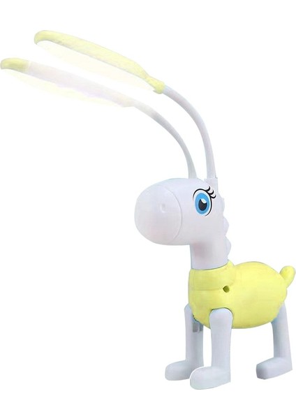 USB Dokunmatik Masa Lambası, 360° Dönebilir, LED Aydınlatma, Sarı Renk