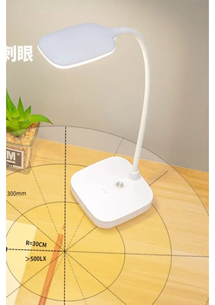 3 Renk Dokunmatik Kablosuz Masa Lambası, LED Okuma Işığı, Dimmer Ayarlı Wb-01 indirimleri