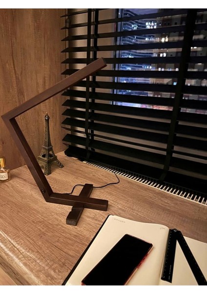 Kahverengi Masa Üstü Şık Aydınlatma, Zarif ve Modern Tasarım modelleri